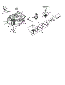 Crankcase parts for Kohler Lawn & Garden Engine CV490-27508 from AppliancePartsPros.com