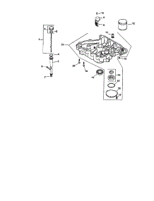 Oil Pan / Lubrication parts for Kohler Lawn & Garden Engine CV490-27508 from AppliancePartsPros.com