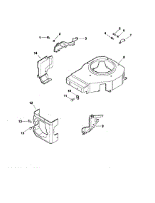 Blower Housing / Baffles parts for Kohler Lawn & Garden Engine CV490-27532 from AppliancePartsPros.com