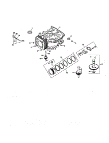 Crankcase parts for Kohler Lawn & Garden Engine CV491-27501 from AppliancePartsPros.com
