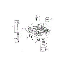 Oil Pan / Lubrication parts for Kohler Lawn & Garden Engine CV491-27502 from AppliancePartsPros.com