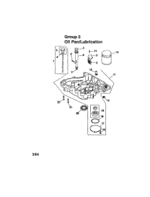 Oil Pan / Lubrication parts for Kohler Lawn & Garden Engine CV492S-PS-27531 from AppliancePartsPros.com