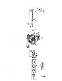 Crankcase parts for Craftsman Lawn & Garden Engine CV675-77549 from AppliancePartsPros.com