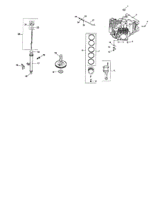 Crankcase parts for Kohler Lawn & Garden Engine CV730-0029 from AppliancePartsPros.com