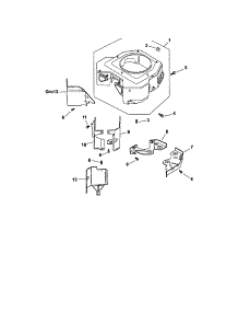 Blower Housing / Baffles parts for Kohler Lawn & Garden Engine CV730-0041 from AppliancePartsPros.com
