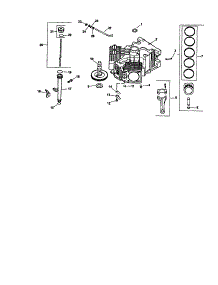 Crankcase parts for Kohler Lawn & Garden Engine CV740-0016 from AppliancePartsPros.com