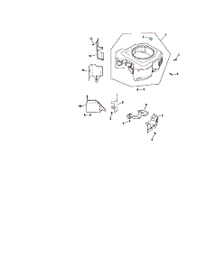 Blower Houisng / Baffles parts for Kohler Lawn & Garden Engine CV740-0018 from AppliancePartsPros.com