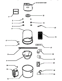 Unit Parts parts for Eureka Central Vacuum CV825D from AppliancePartsPros.com