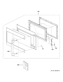 Door Parts parts for Ge Microwave/Hood Combo CVM517P2R1S1 from AppliancePartsPros.com