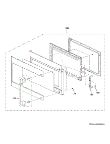 Door Parts parts for Ge Microwave/Hood Combo CVM517P3R1D1 from AppliancePartsPros.com