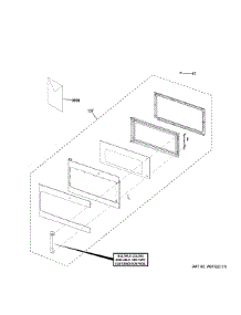 Door Parts parts for Ge Microwave/Hood Combo CVM517P4M2W2 from AppliancePartsPros.com