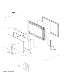 Door Parts parts for Ge Microwave/Hood Combo CVM519P2P8S1 from AppliancePartsPros.com