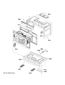 Oven Cavity Parts parts for Ge Microwave/Hood Combo CVM519P2P9S1 from AppliancePartsPros.com