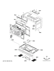 Oven Cavity Parts parts for Ge Microwave/Hood Combo CVM521P2M6S1 from AppliancePartsPros.com