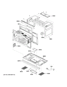 Oven Cavity Parts parts for Ge Microwave/Hood Combo CVM721M2N8S5 from AppliancePartsPros.com