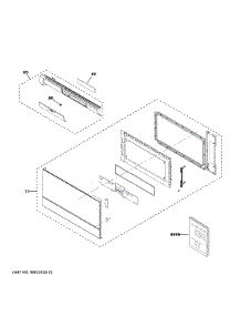 Door Parts parts for Ge Microwave/Hood Combo CVM919M2N1S5 from AppliancePartsPros.com