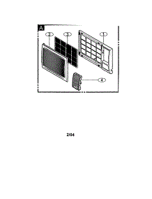 Front Grille Assembly parts for Panasonic Room Air Conditioner CW-XC124HU from AppliancePartsPros.com
