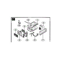 Control Box Assembly parts for Panasonic Room Air Conditioner CW-XC244HU from AppliancePartsPros.com
