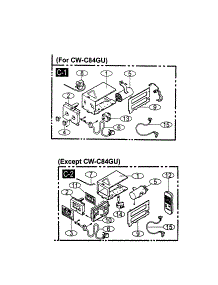Control Box Assembly parts for Panasonic Room Air Conditioner CW-XC64HU from AppliancePartsPros.com