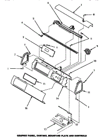 Graphic Panel, Control Mounting Plate & Controls (Cw9203w / P1163405ww) (Lw4603l / P1163404wl) (Lw4603w / P1163403ww) (Lw9203w / P1163401ww) parts for Amana Washer CW9203W/P1163405WW from AppliancePartsPros.com
