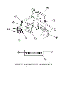 Inlet And Fil Hoses parts for Amana Washer CW9203W3-PCW9203W3A from AppliancePartsPros.com
