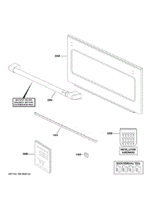 Door Parts parts for Ge Built-In Microwave CWB713P2N2S1 from AppliancePartsPros.com