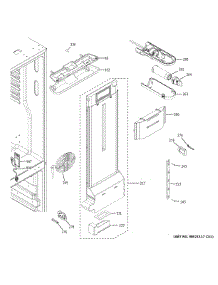 Fresh Food Section parts for Ge Bottom-Mount Refrigerator CWE19SP3NKD1 from AppliancePartsPros.com