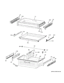 Freezer Shelves parts for Ge Bottom-Mount Refrigerator CXE22DP2PDS1 from AppliancePartsPros.com
