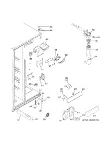 Fresh Food Section parts for Ge Side-By-Side Refrigerator CZS22MP2NBS1 from AppliancePartsPros.com