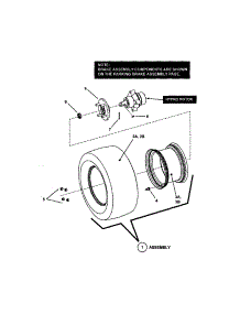 Drive Tire / Wheel parts for Snapper Rear-Engine Riding Mower CZT19481KWV from AppliancePartsPros.com