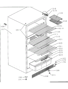 Shelf Assy parts for Danby Refrigerator D1012W from AppliancePartsPros.com