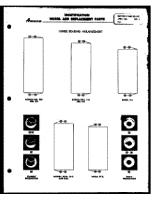 Hinge Bearing Arrangement (D13) (D13l) (Fs16) (Fs16l) (D16) (D16l) (S16) (S16l) (D20) (S20) (S25) parts for Amana Upright Freezer D16 from AppliancePartsPros.com