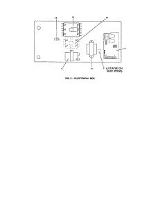 Fig. 2 Electrical Box parts for York Central Air Conditioner D1EB036A25 from AppliancePartsPros.com