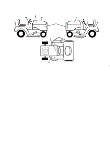 Decals parts for Dixon Front-Engine Lawn Tractor D22KH46 (96046001200) from AppliancePartsPros.com