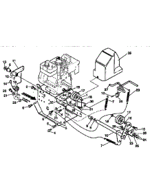 Frame Components parts for Noma Gas Snowblower D2450-010 from AppliancePartsPros.com