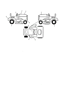 Decals parts for Dixon Front-Engine Lawn Tractor D26KH54 (96046001300) from AppliancePartsPros.com
