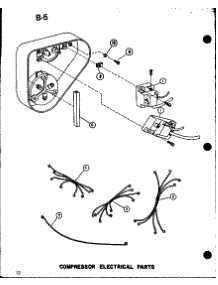 Compressor Electrical Parts (Erhq48-001A / P55201-95C) (Erhq48-003A / P55201-96C) (Erhq60-001A / P55201-97C) (Erhq60-003A / P55201-98C) parts for Amana Central Air Conditioner D55338-15 from AppliancePartsPros.com
