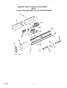 Control parts for Roper Electric Range D5757*0 from AppliancePartsPros.com