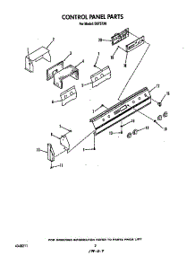 Control Panel parts for Roper Gas Range D6757*0 from AppliancePartsPros.com