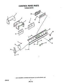 Control Panel parts for Roper Gas Range D6757*1 from AppliancePartsPros.com