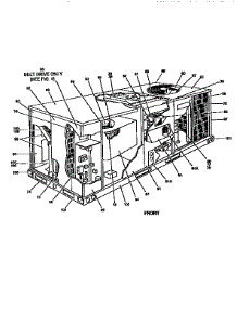 Front View Single Package Unit parts for York Room Air Conditioner D6CG036N04046A from AppliancePartsPros.com