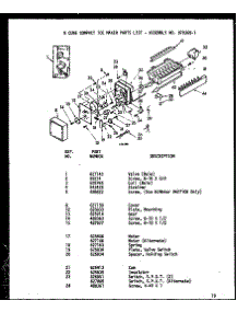 (D70368-1) parts for Amana Water & Ice System D70368-9 from AppliancePartsPros.com