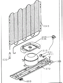 Motor Assy parts for Danby Refrigerator D9501S from AppliancePartsPros.com