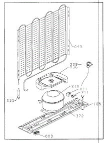 Compressor parts for Danby Refrigerator D9504W from AppliancePartsPros.com