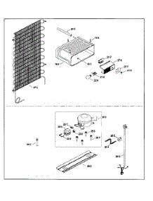 Compressor parts for Danby Refrigerator D9600W from AppliancePartsPros.com