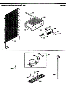 Lower Unit Assy parts for Danby Top-Mount Refrigerator D9604W from AppliancePartsPros.com
