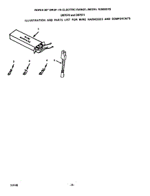 Wire Harness And Components parts for Roper Electric Range D9757*0 from AppliancePartsPros.com