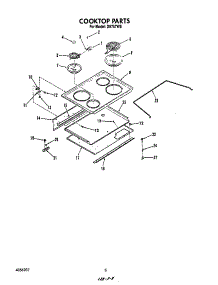 Cooktop parts for Roper Electric Range D9757*5 from AppliancePartsPros.com
