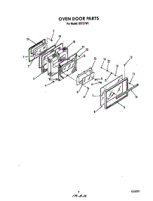 Oven Door parts for Roper Electric Range D9757*6 from AppliancePartsPros.com