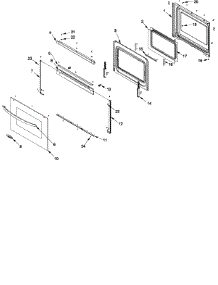 Oven Door parts for Amana Electric Range DCF4205AC-PDCF4205 from AppliancePartsPros.com